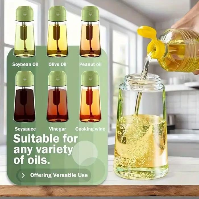Bouteille de pulvérisation d'huile 2 en 1