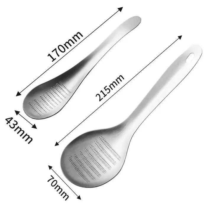 Cuillère à râpe à gingembre en acier inoxydable, cuillères à ail et à gingembre, broyeur de gingembre de cuisine polyvalent pour hacher des Fruits et légumes à l'ail