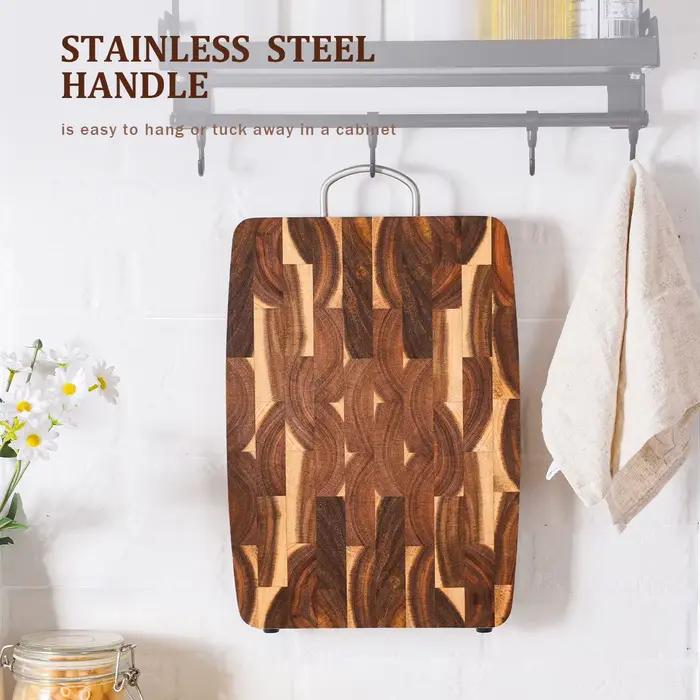 Planche à découper en bois d'acacia de qualité supérieure