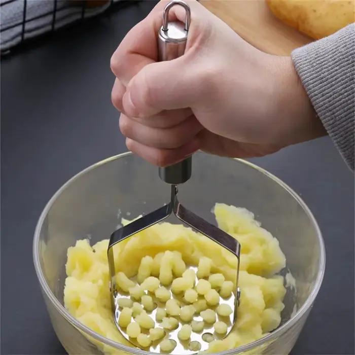 Presse-purée de pommes de terre en acier inoxydable