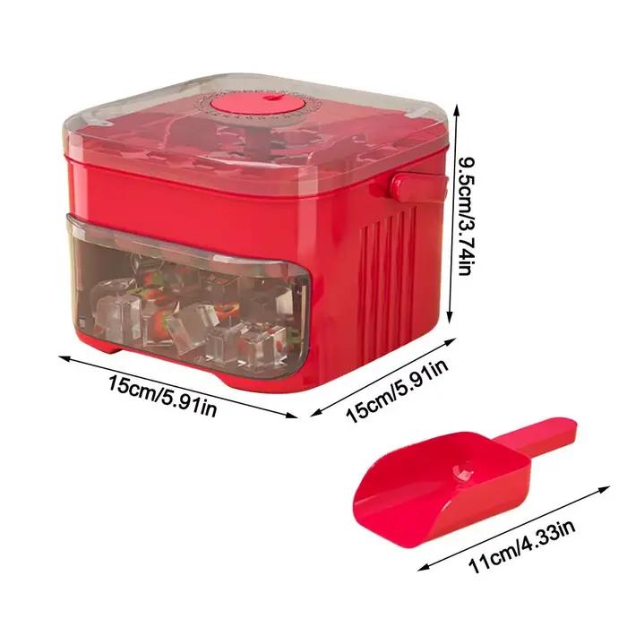 Réfrigérateur domestique à 50 cubes, stockage de glace, boîte à glace, machine à glaçons avec capuchon de presse facile, machine à glaçons Double couche