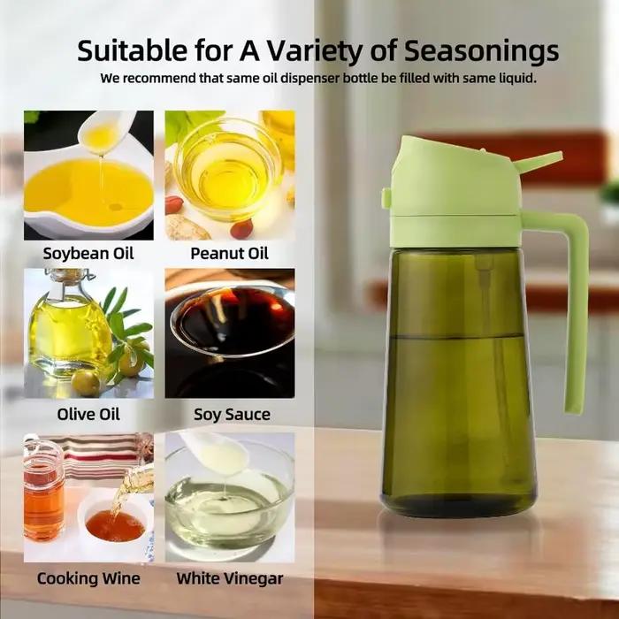 Distributeur d'huile d'olive en plastique pour accessoires de cuisine