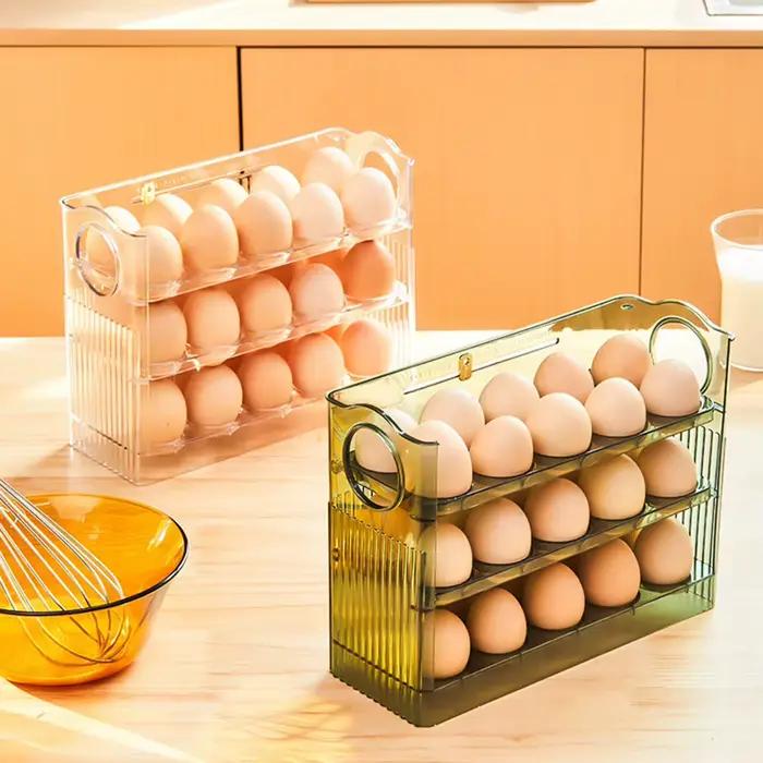 Porte-œufs de cuisine, boîte de rangement pour réfrigérateur à œufs de grande capacité