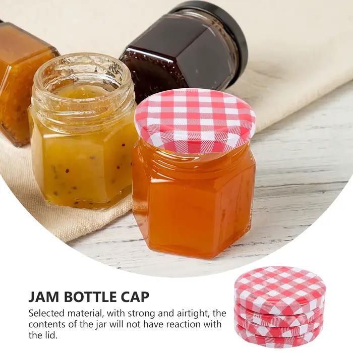 Bocaux à Confiture avec Vis à Large Ouverture, Bouchons de Stockage pour Conserver les Légumes, 40 Pièces