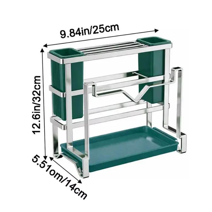 Support de rangement pour couteaux en acier inoxydable