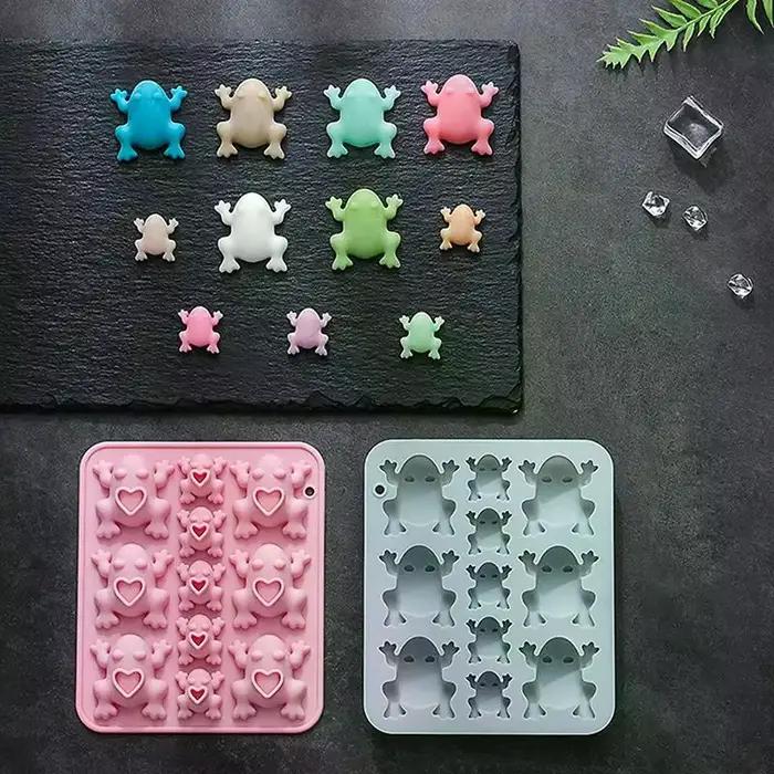 Moule en silicone en forme de grenouilles