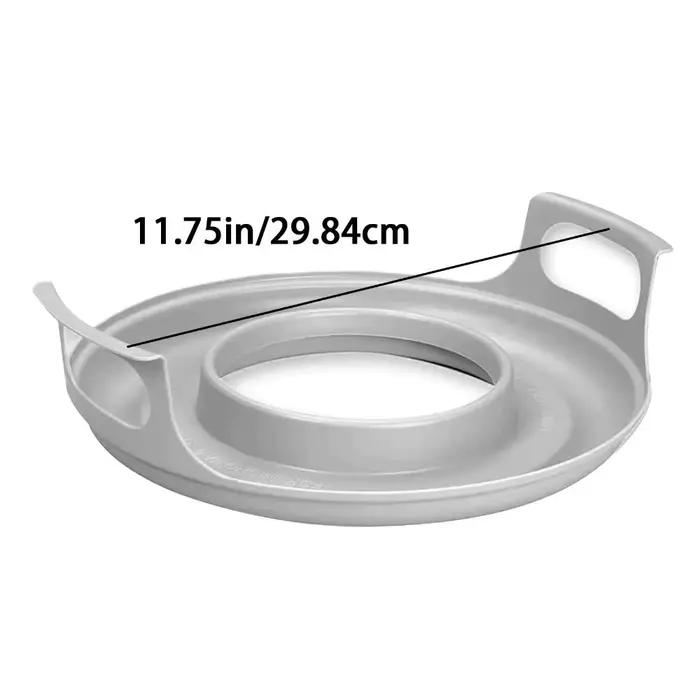 Nouveau plateau d'assiettes à micro-ondes Anti-déformation, fournitures de cuisine à domicile, support de plaques à micro-ondes en PP pour bols, support de vapeur facile à nettoyer