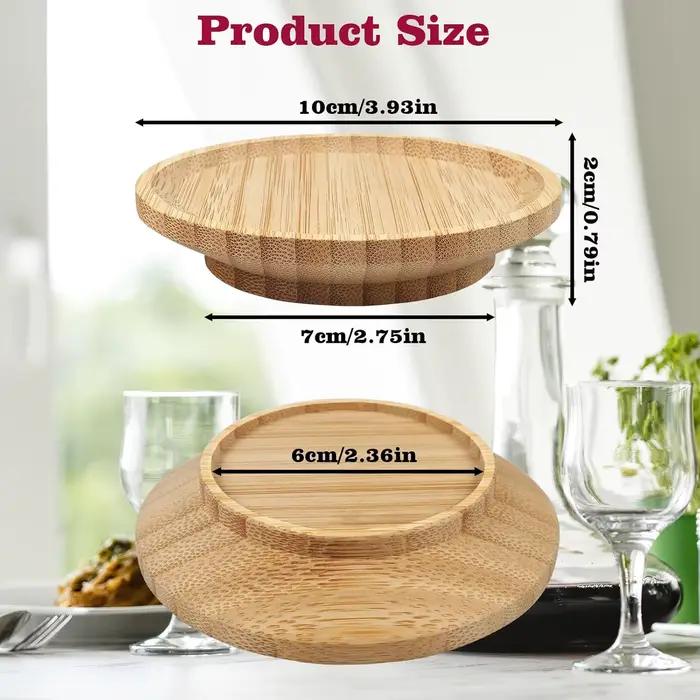 1/2/4Pcs Verre à Vin Charcuterie Topper Bambou