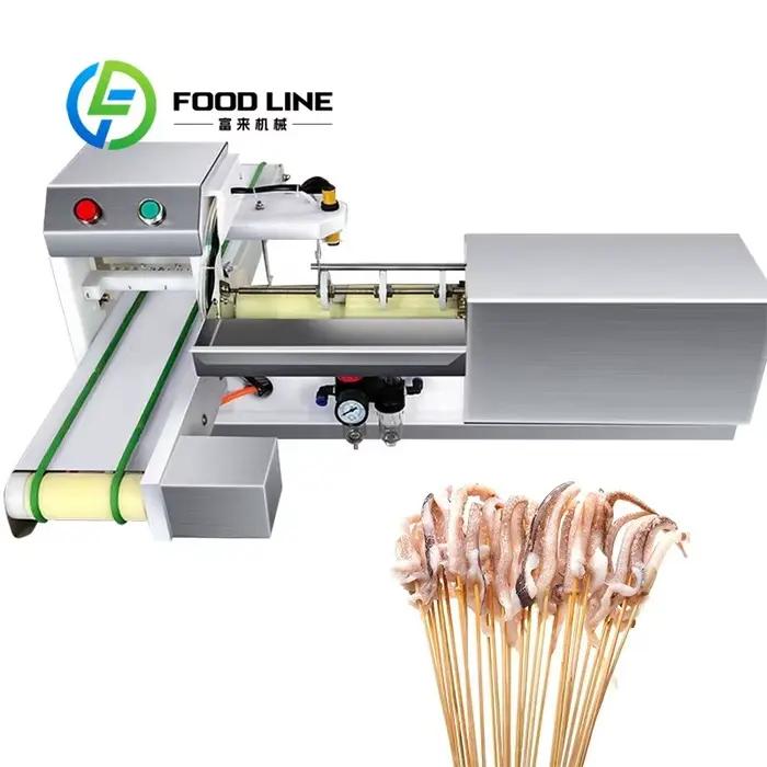 Machine Automatique Pour Enfilage De Brochettes De Viandes Et Kebab Acier Inoxydable 304 Facile À Utiliser Pour Soirées BBQ Occasions Spéciales Capacité Production Haute