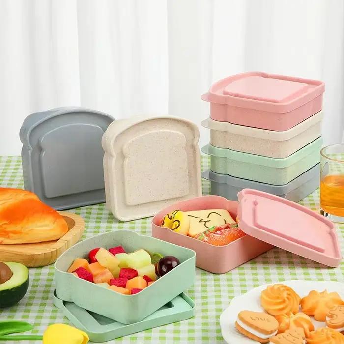Boîte à lunch micro-ondable avec couvercle