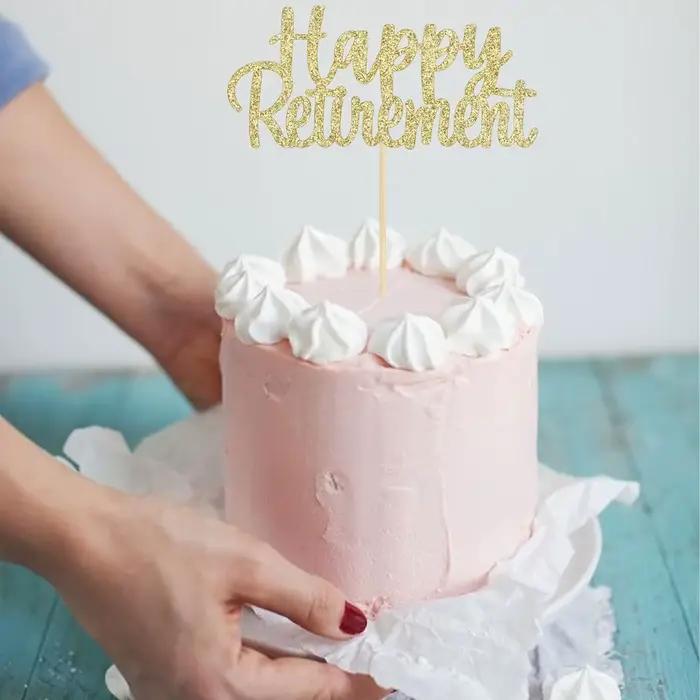 Décoration de gâteau de retraite joyeux
