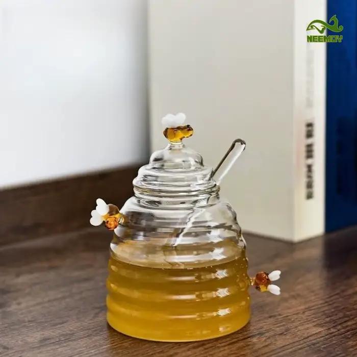 Réservoir en verre nid d'abeille