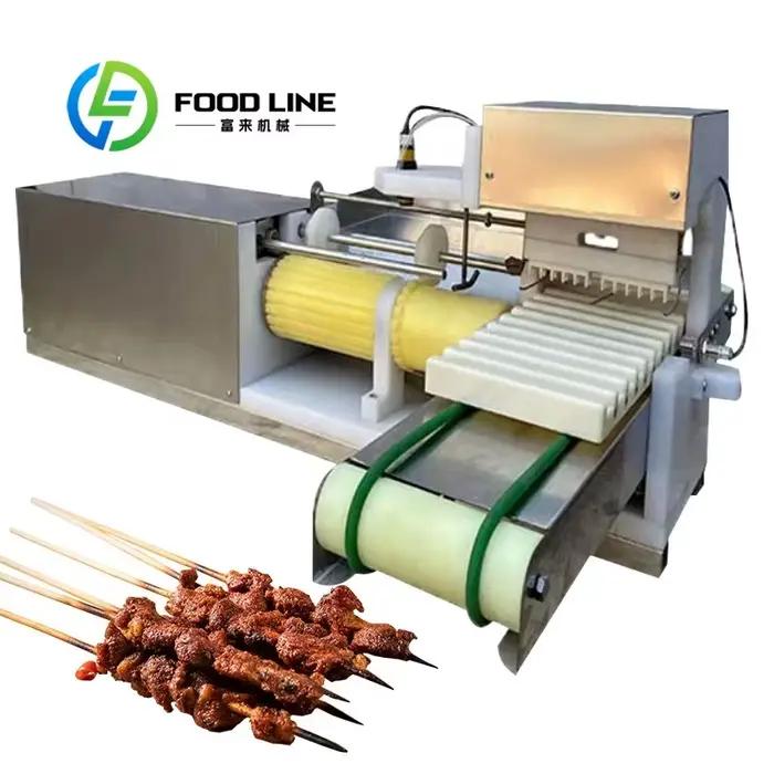 Machine Automatique Pour Enfilage De Brochettes De Viandes Et Kebab Acier Inoxydable 304 Facile À Utiliser Pour Soirées BBQ Occasions Spéciales Capacité Production Haute