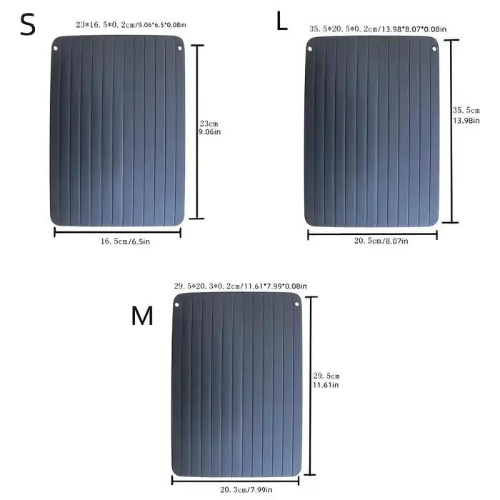 Plateau de dégivrage rapide pour viande congelée, plaque de décongélation, gadget de cuisine pour maison, aluminium certifié FCM, facile à utiliser et à entretenir, idéal pour préparer des repas rapidement et en toute sécurité