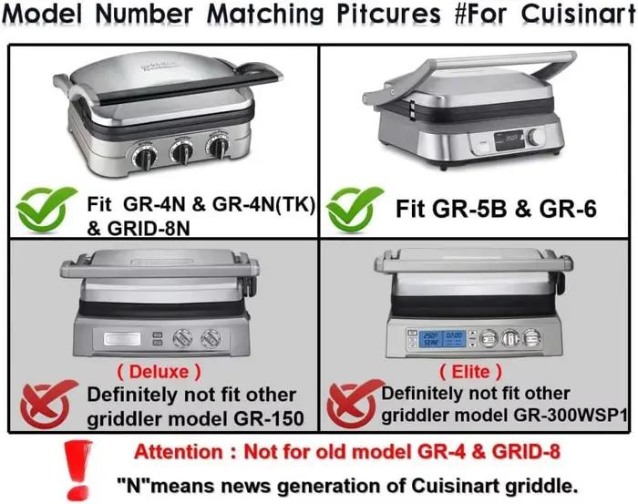 Nouvelles plaques à gaufres Cuisinart Griddler uniquement pour les séries GR-4N