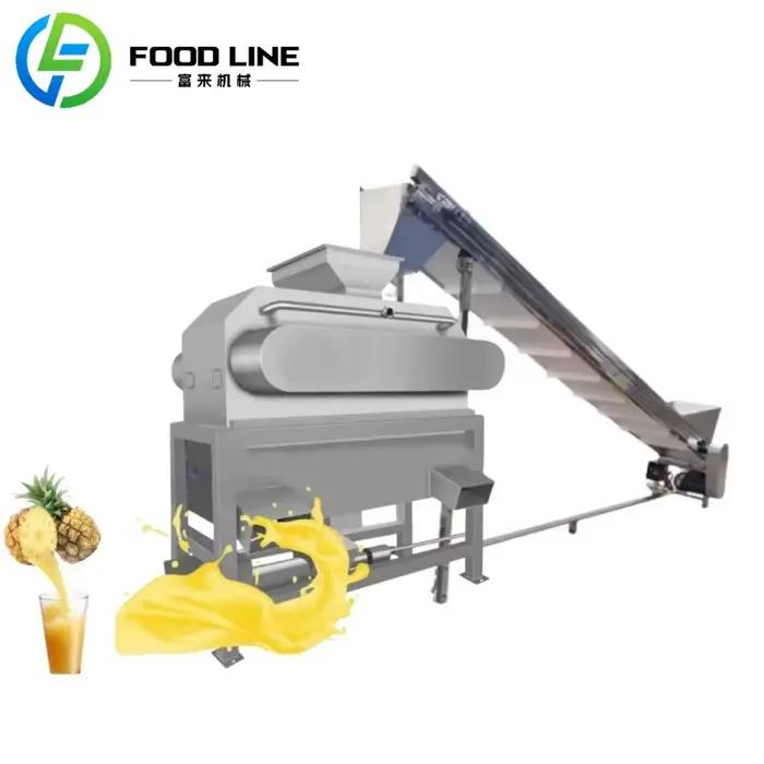 Nouveauté Machine de découpe d'ananas Machine de traitement de jus d'ananas Machine de presse de jus de fruits