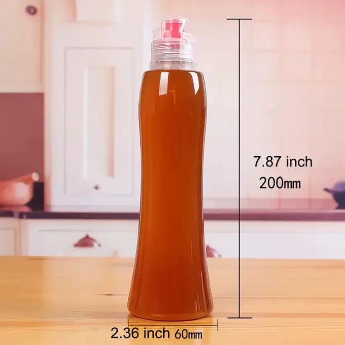 Bouteille de Miel Squezzable avec Couvercle de Protection Réutilisable Outils d'Épice et Herbe en Plastique pour Cuisine à Domicile Occasions Spéciales