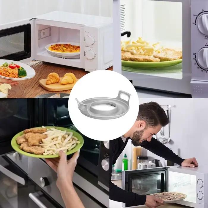 Nouveau plateau d'assiettes à micro-ondes Anti-déformation, fournitures de cuisine à domicile, support de plaques à micro-ondes en PP pour bols, support de vapeur facile à nettoyer