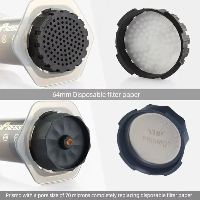 Accessoires de café prismo pour Yuropress Ae & ropress presse française expresso cafetière Portable outils de filtre anti-goutte en acier inoxydable