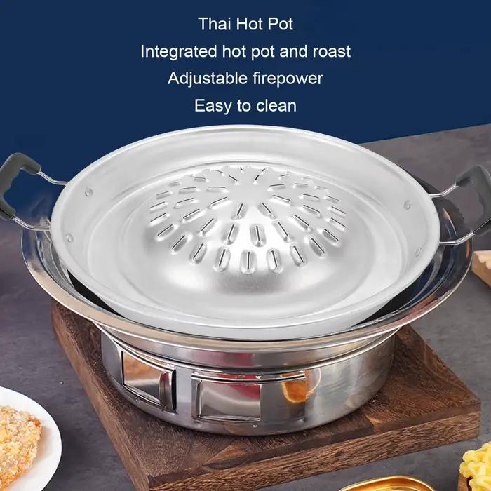 Poêle à barbecue thaïlandaise 2 en 1