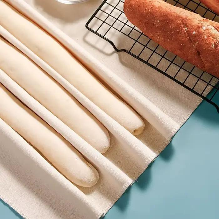 1 pièces nouvelle preuve lin Fermenté tissu Couche pâtisserie pâte boulangers casseroles Baguettes pain