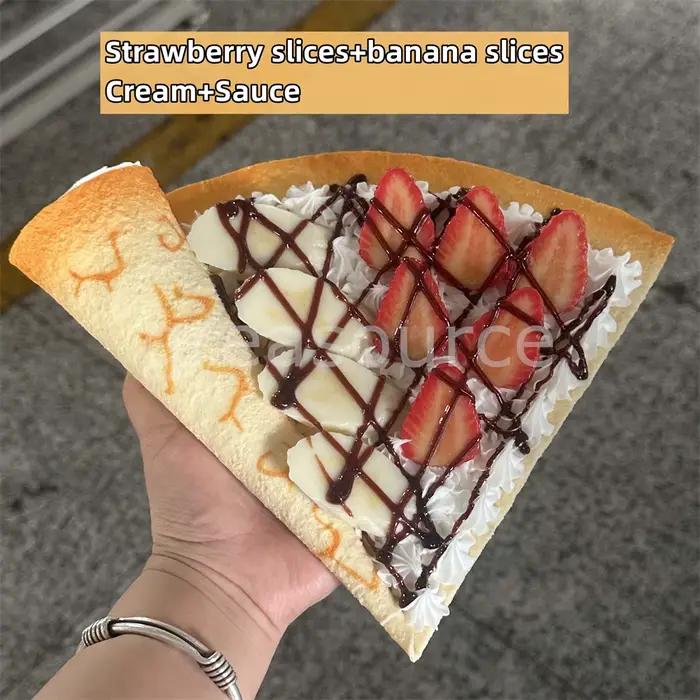 Artisanat crêpe gâteau AMRS accessoire fenêtre d'affichage échantillon commande modèle ouvert magasin de desserts stand banane beurre lait propagation dérive chocolat