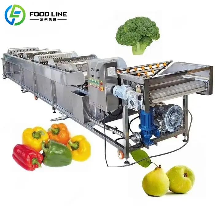 Machine de lavage et de séchage d'air pour légumes et fruits, installation complète de pommes aux fruits, pour trancher la cire propre