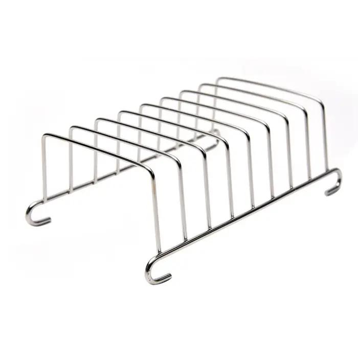 Support de refroidissement de pain en acier inoxydable, support de pain grillé, grille de refroidissement rectangulaire pour Restaurant, accessoires de friteuse à Air, support de crêpes pour la maison