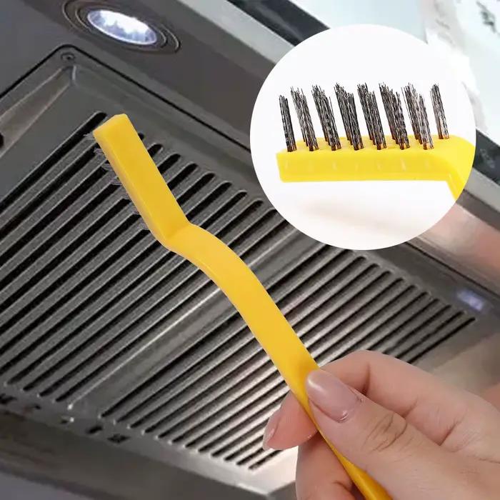 Brosses de nettoyage pour cuisinière à gaz en fil de cuivre acier inoxydable nylon kit de 3 pour nettoyage de cuisine salle de bains occasionnels hygiène durable