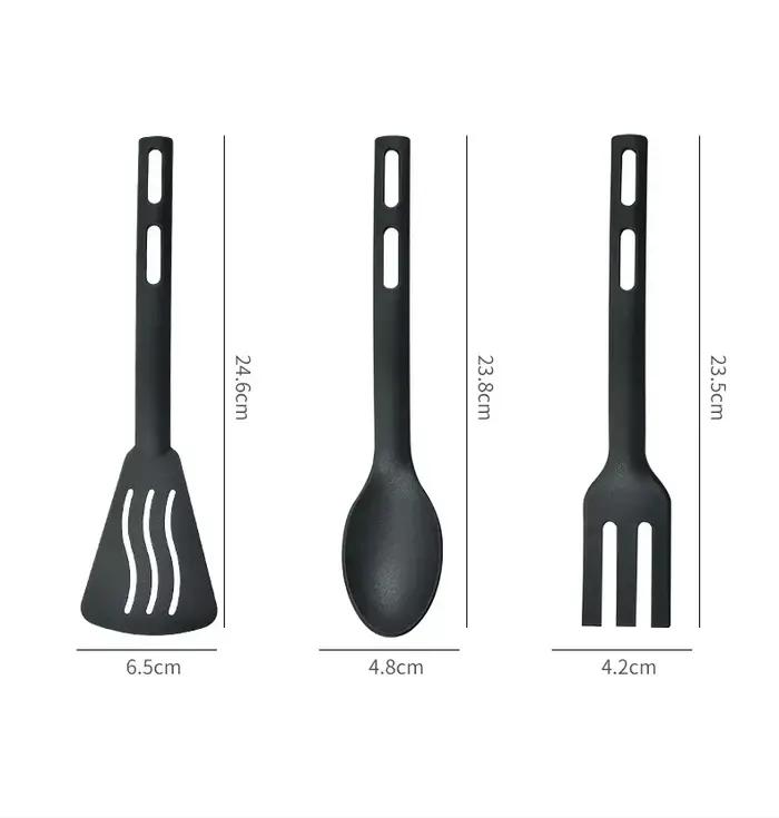 Couverts de cuisine portables en silicone
