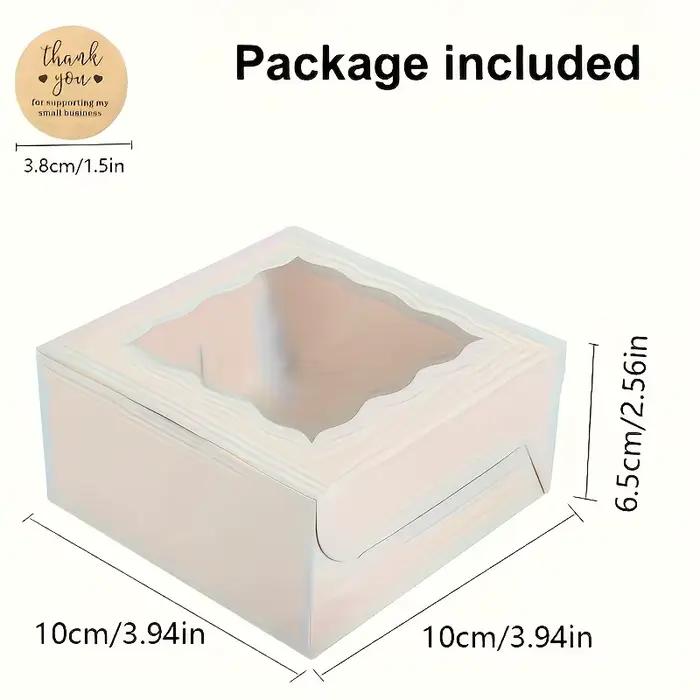 Boîte d'emballage de pâtisserie avec fenêtre