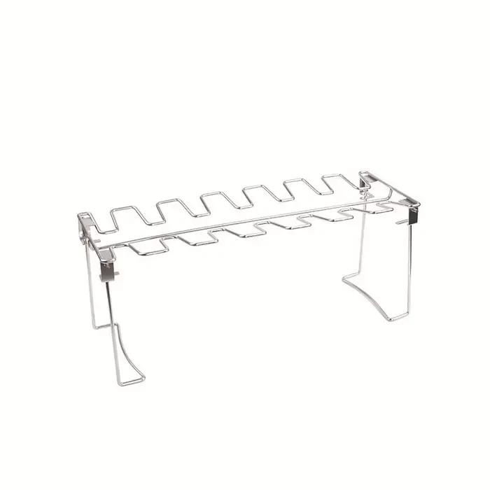 Support à cuisses de poulet pliable en acier inoxydable pour barbecues et grillades modernes multifonctionnels et respectueux de l'environnement