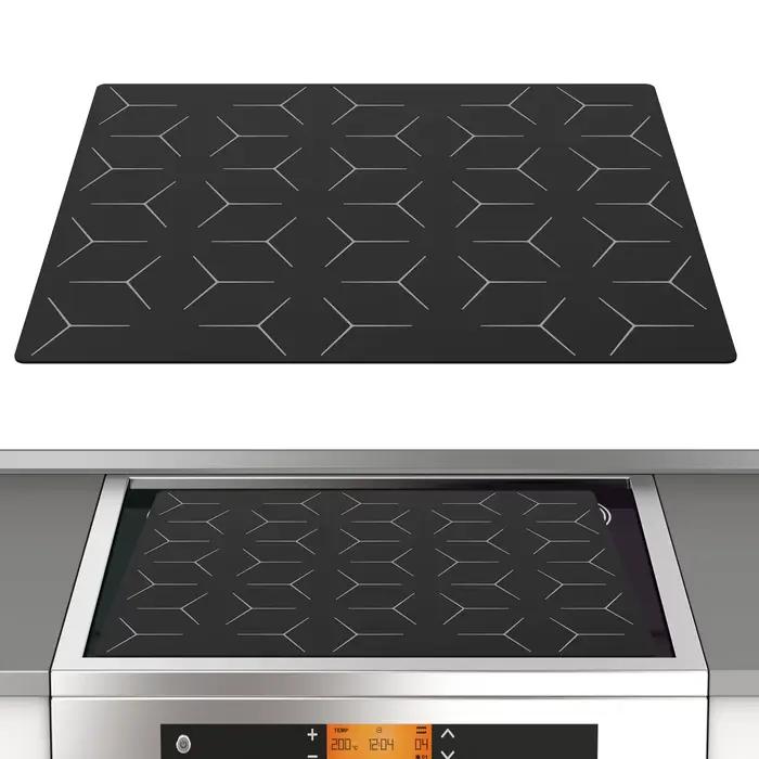 Tapis de protection de plaque de cuisson à induction moderne résistant à la chaleur antidérapant pour une utilisation sécurisée et élégante en cuisine occasions spéciales