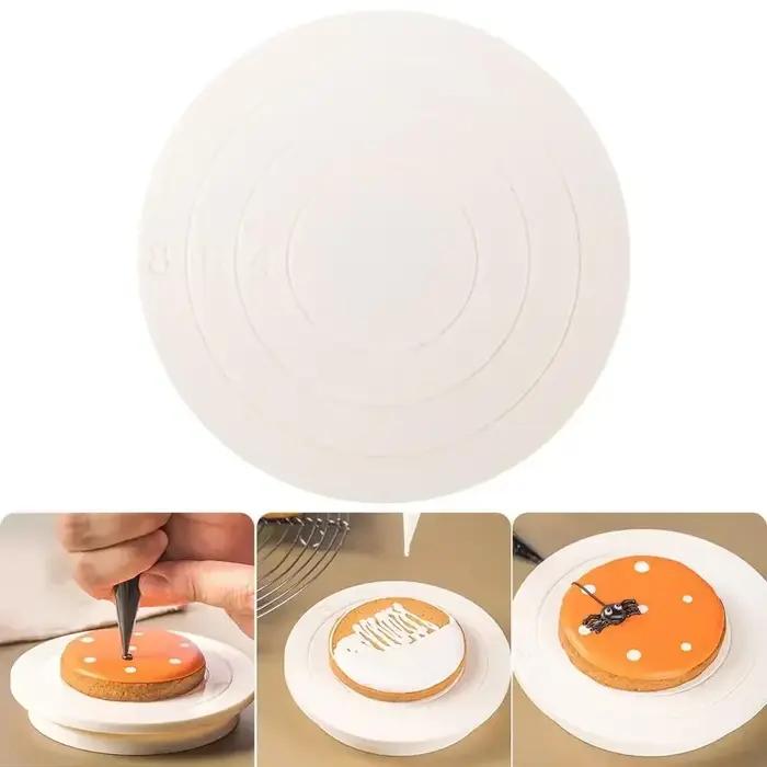 Mini support à strass rond en plastique, table éloignée de gâteau bricolage, plate-forme révoltante colorée, outils de cuisine rotatifs pour la maison