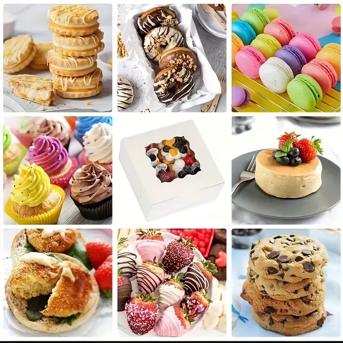 Boîte d'emballage de pâtisserie avec fenêtre