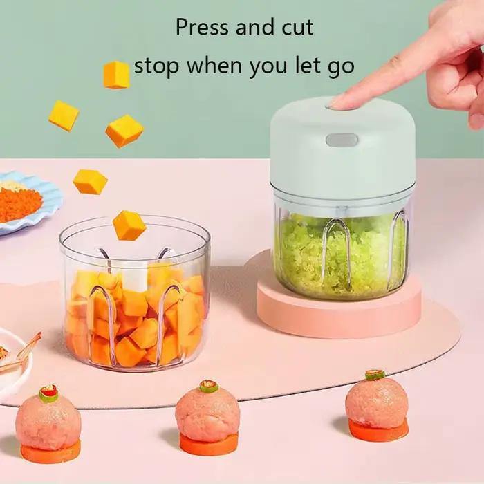 Hachoir électrique de cuisine de 250ML, Mini broyeur de nourriture USB, hachoir à viande Portable, hachoir à légumes pour la cuisine et l'extérieur