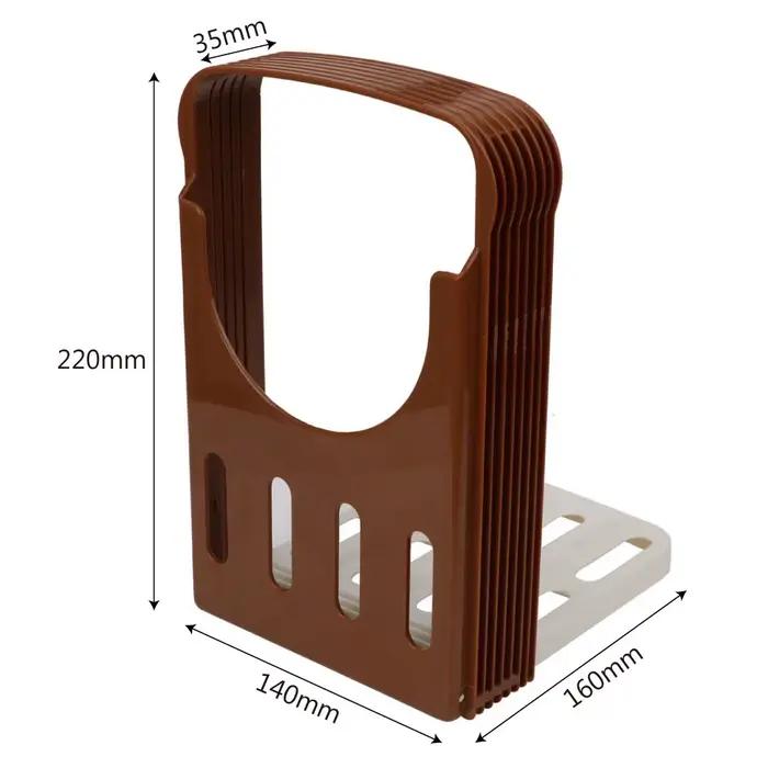 Support de trancheur de pain grillé en plastique pliable, support de coupe, Guide de coupe, outil de tranchage, ustensiles de cuisson