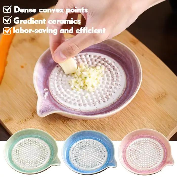 Râpe à gingembre et ail en céramique, outil de cuisine multifonctionnel pour fruits, légumes, aliments pour bébés, facile à nettoyer