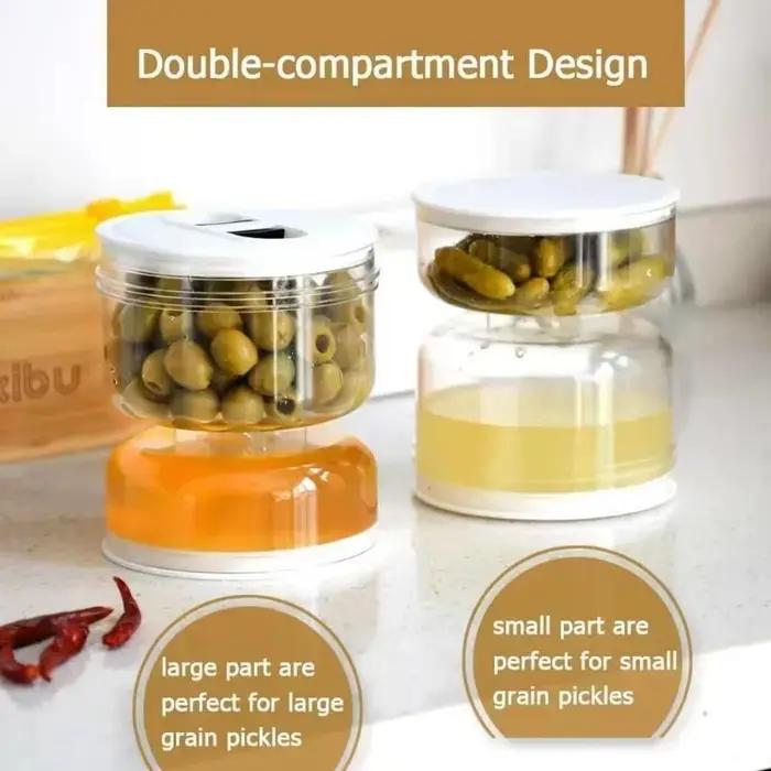 Boc scellé de stockage à domicile de 1 pièce pour la cuisine de marinage de la séparation humide et sèche de la boîte de marinage de la séparation de la séparation de la séparation de la séparation de