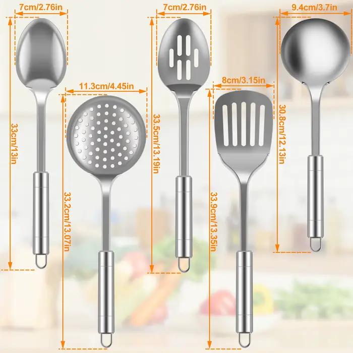 Ensemble d'U〜de Cuisine Durables en Acier Inoxydable