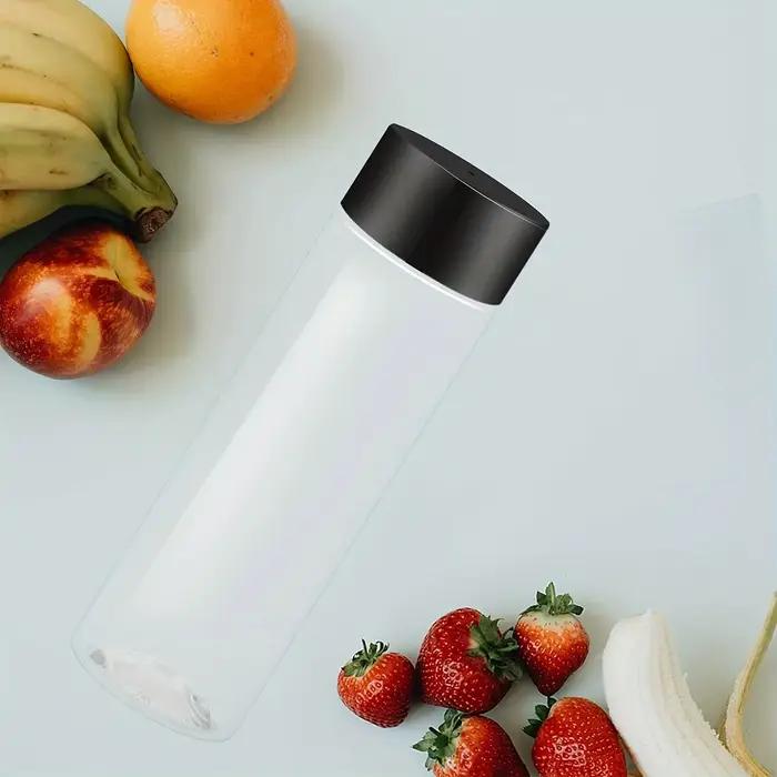 Bouteilles de jus de fruits en plastique transparentes et réutilisables pour usage intérieur et extérieur, avec choix de couleurs et capacités variées pour adultes occasions spéciales