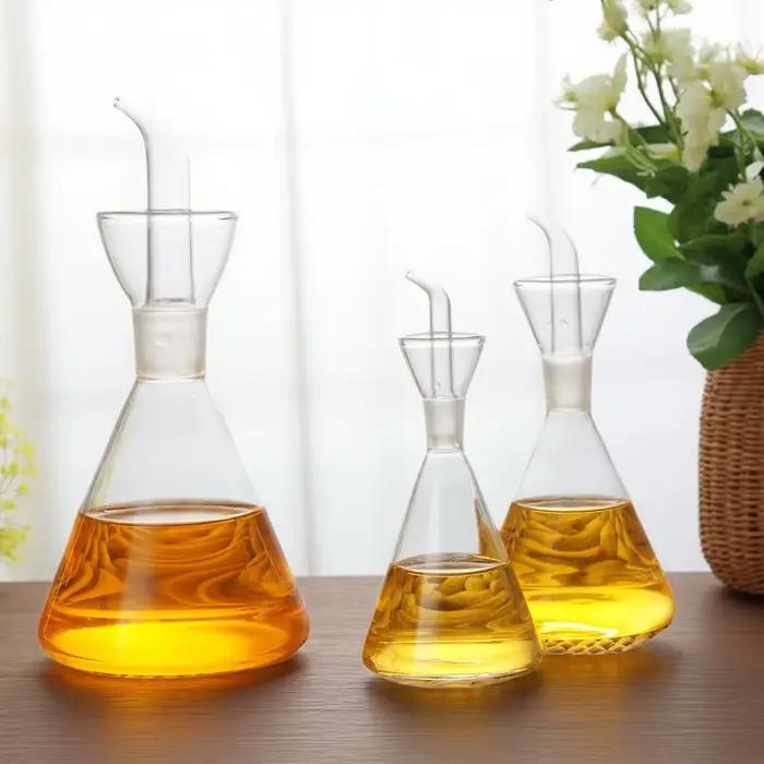 Bouteille d'huile en verre Transparent