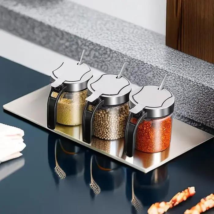 Pot d'assaisonnement en verre pour épices de 300ml