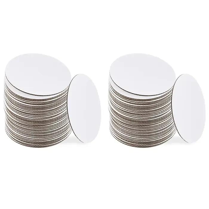 Planches à gâteaux blanches rondes