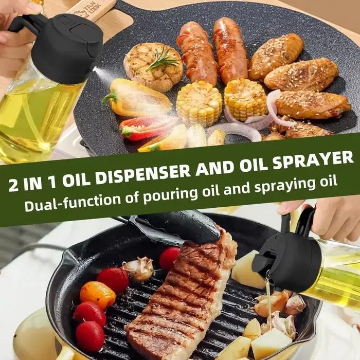 Bouteille Distributrice d'Huile d'Olive 2-en-1