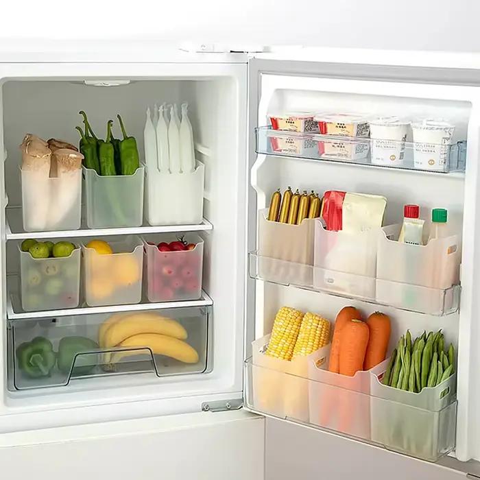 Boîtes de rangement pour réfrigérateur, bac à légumes pour fruits et épices, récipient pour aliments frais, stockage à froid, boîtes de cuisine, 1PC