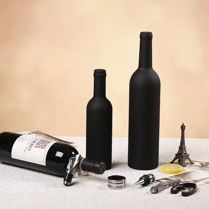 Accessoires d'ouvreur de vin de luxe, ensemble d'outils cadeaux avec tire-bouchon de serveur, Kit d'ouverture de bouteille de 5 pièces