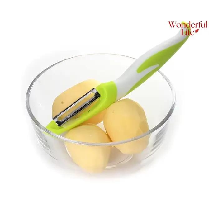 Couteau éplucheur de légumes en acier inoxydable, Zester, rasoir, râpe, Gadgets, outil de cuisine, coupe tranchant, carottes, pommes de terre, fruits