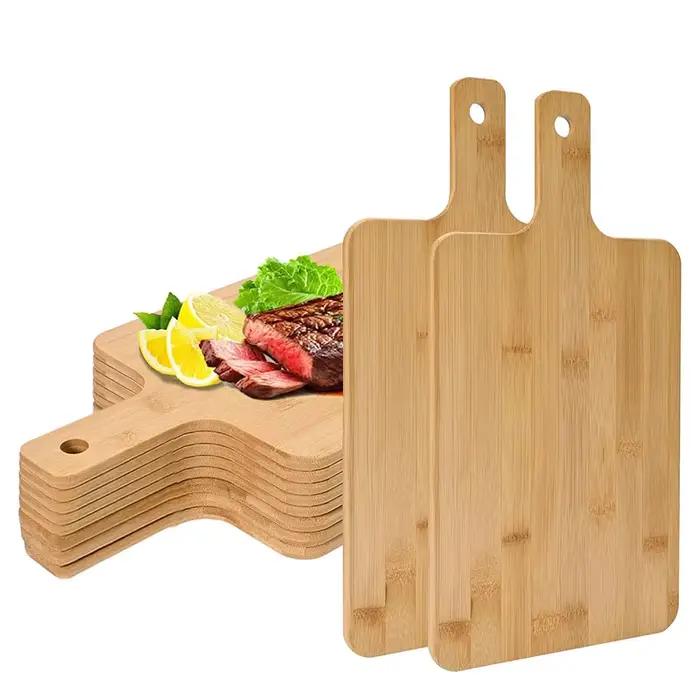 Planche de service en bois de bambou pour Pizza