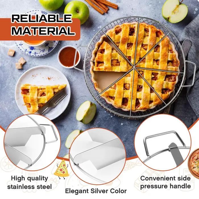 Coupe-gâteau en acier inoxydable pour gâteaux, pizzas, tartes et scones, outil de pâtisserie polyvalent pour occasions spéciales et utilisation quotidienne